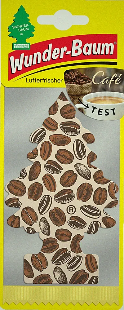 Wunder-Baum Duftbaum Lufterfrischer Café Kaffeduft Duftbäumchen 1er Pack