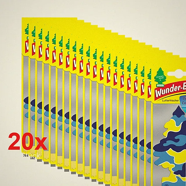 WUNDER-BAUM Duftbaum PINA COLADA 20er Bundle Lufterfrischer Auto Raum Original