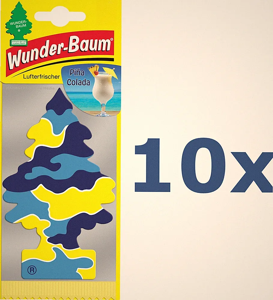 WUNDER-BAUM Pina Colada 10 x Wunderbaum Vanille Kokos Ananas Lufterfrischer