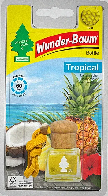 Wunderbaum Bottle Duft Flakon Tropical WUNDER-BAUM Lufterfrischer 4,5 ml