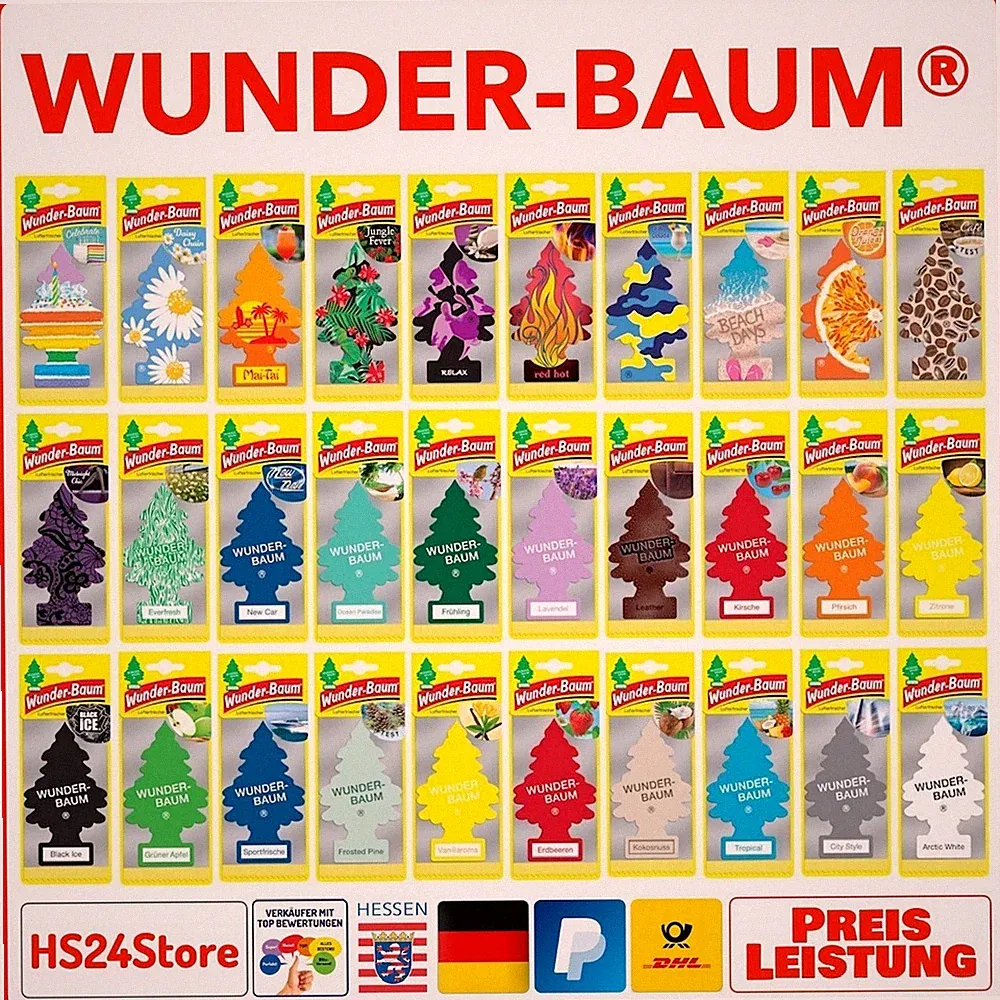 Wunderbaum Duft Baum Autoduft Auto Lufterfrischer Auswahl