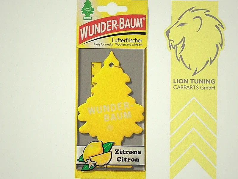 Wunderbaum Duftbaum Autoduft Autoparfüm Lufterfrischer Zitrone Zitronen Zitrus
