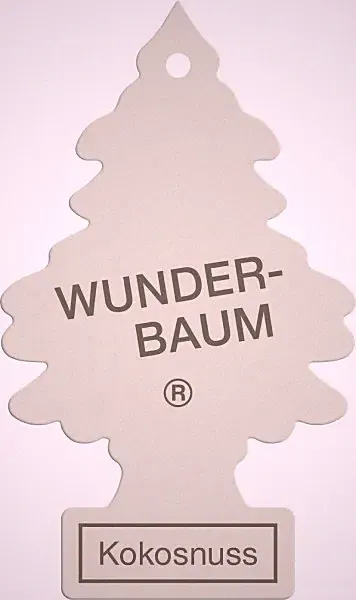 Wunderbaum Papierlufterfrischer Kokosnuss Lufterfrischer