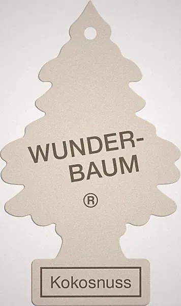 Wunderbaum Papierlufterfrischer Kokosnuss Lufterfrischer