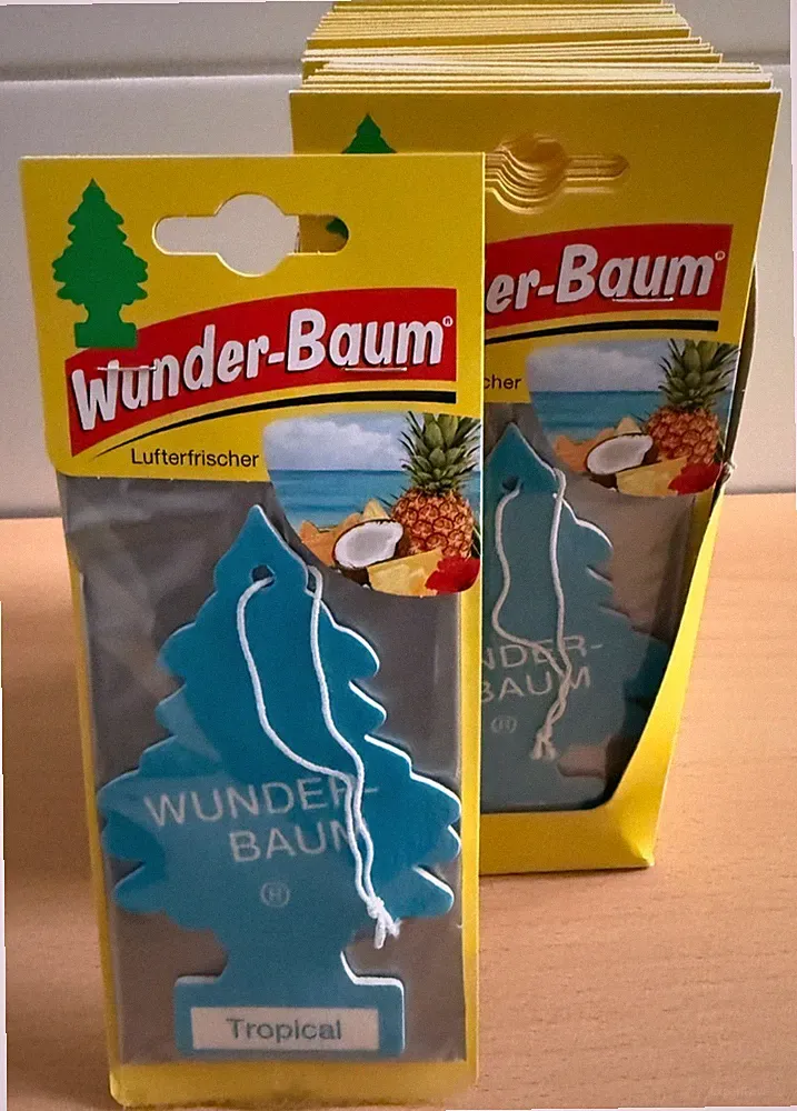 Wunderbaum Tropical 24 Stück NEU und UNGEÖFFNET Duftbaum Raumduft Autoduft