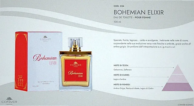 x CONVER Bohemian Elixir EDT 100ml Damenduft würzig Bernstein holzig