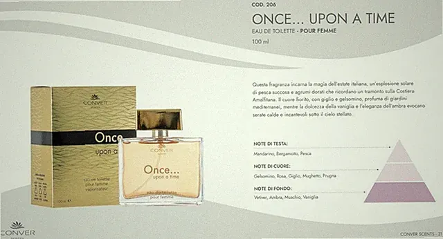 x ONCE UPON A TIME Parfum CONVER 100ml Pour Femme Pfirsich Jasmin Vanille