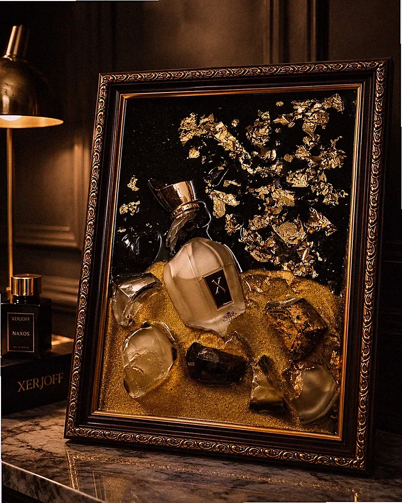 XERJOFF - Naxos - 3D Luxus Parfum Kunst Resin Wandbild mit LED