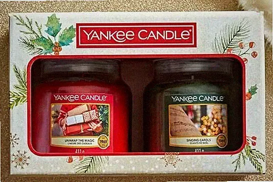 Yankee Candle: 2 Medium Jar Candle Geschenkset MAGICAL CHRISTMAS MORNING