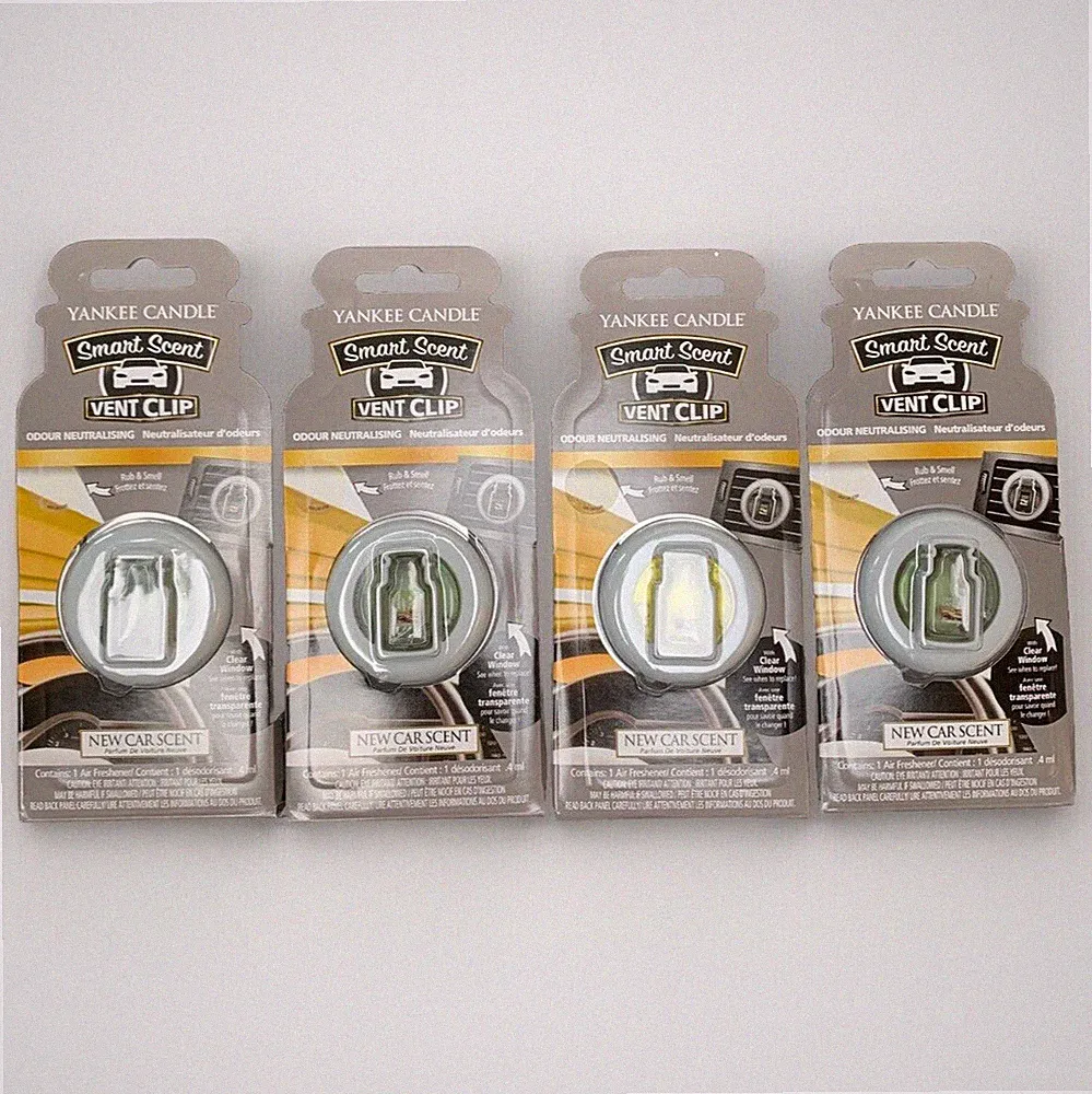 Yankee Candle 4er Pack Neu Autoduft Smart Scent Vent Clip Auto Lufterfrischer