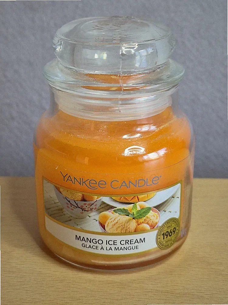 Yankee Candle Classic Small Jar 104g MANGO ICE CREAM Magic Sweet Tropical Scent