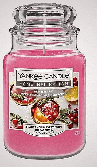 Yankee Candle Home Inspiration Jar Candle Wild Berry Fizz Duft Geschenk 538g