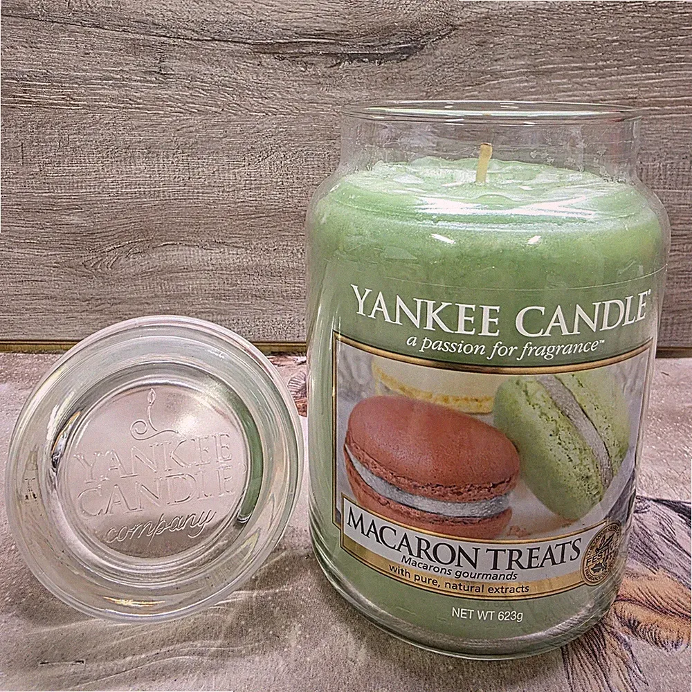 Yankee Candle Large Jar Macaron Treats Discontinued Rare Scent 623g VHTF Neu