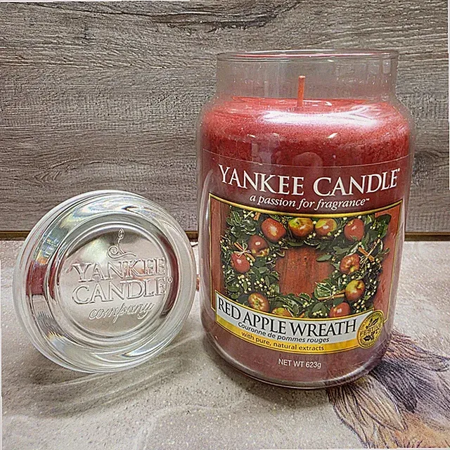 Yankee Candle Large Jar Red Apple Wreath Discontinued Festlicher Duft Selten Rarität