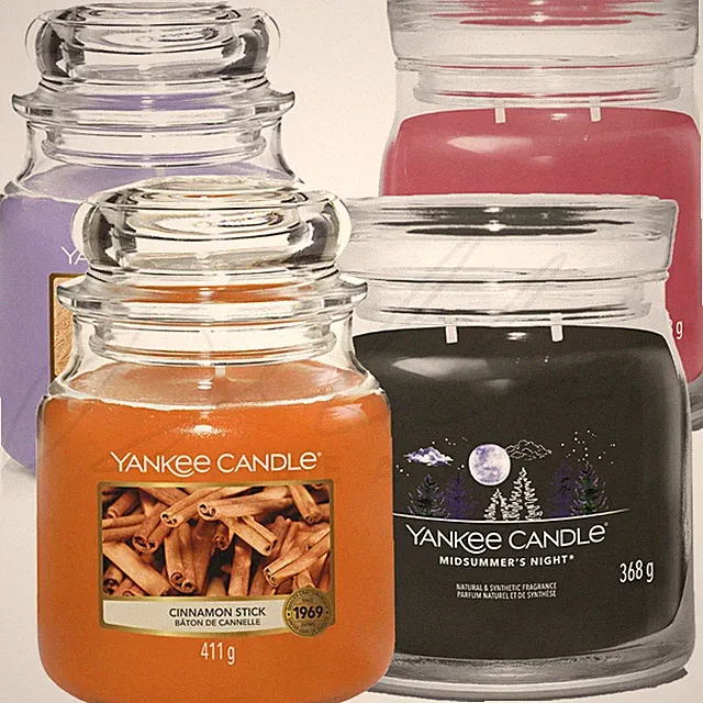 YANKEE CANDLE Medium Jar Long Lasting Home Fragrance Duftkerze ARTIKEL WÄHLBAR
