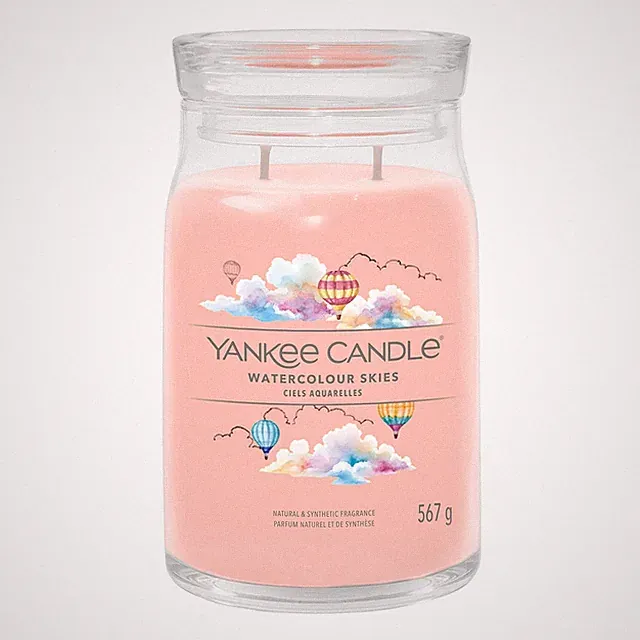 Yankee Candle Signature Large Scented Jar Candle - Watercolour Skies Duft