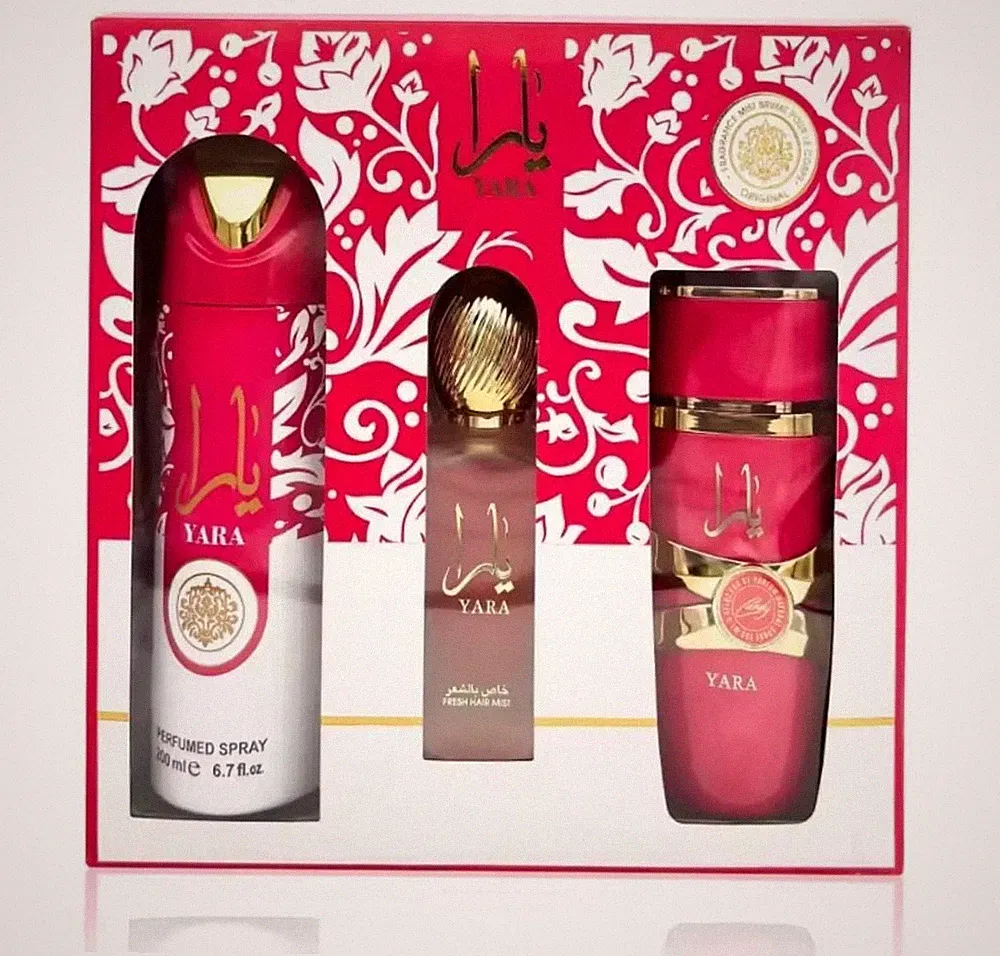 Yara Candy Lattafa Box - 100 ml Parfum - 200 ml Deo - 50 ml Öl
