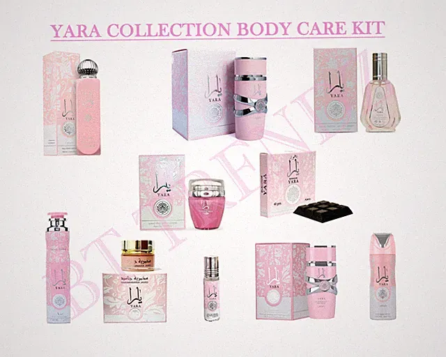 Yara Collection Körperpflegeset - Parfums, Öl, All Over Spray, Creme, Bakhoor...