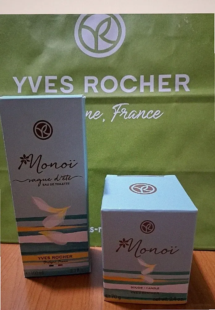 Yves Rocher Parfum 100 ml Monoi + Duftkerze gleicher Duft
