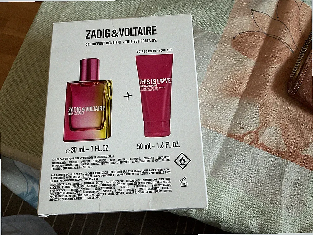 Zadig&voltaire This Is Love Geschenkset Eau de Parfum 30 Ml + Body Lotion 50 ML