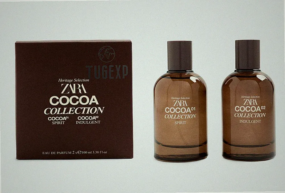 Zara Cocoa Collection 01 Spirit + 02 Indulgent Edp Set Eau Parfum 2 x 100ml H...