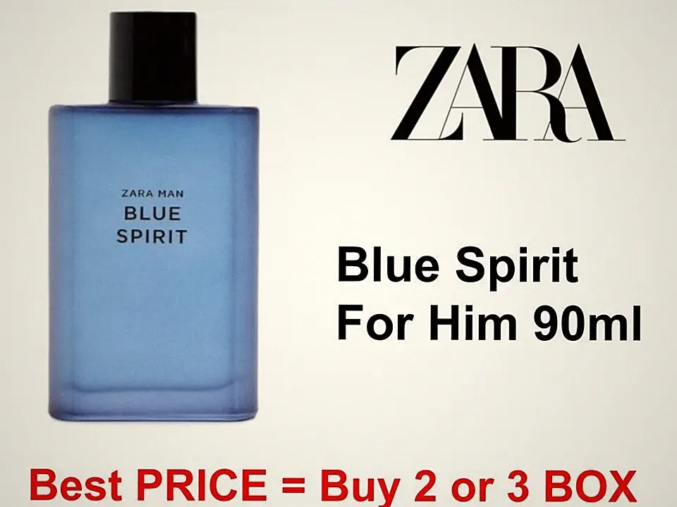 ZARA Man Blue Spirit EDT 90ml For him HOMME Eau de toilette
