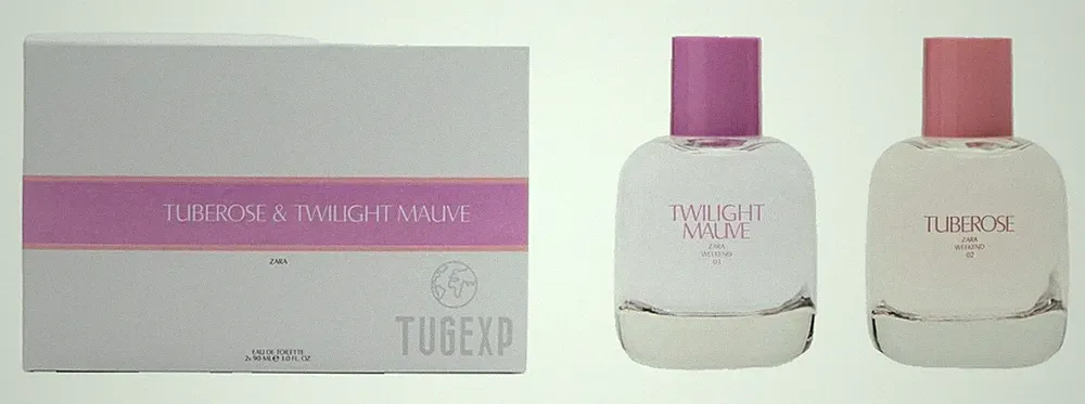 ZARA Tuberose & Twilight Mauve 2 x 90ml Duo Set EDT Parfum Spray Duft Neu